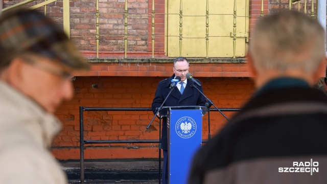 Fot. Robert Stachnik [Radio Szczecin] "Byli najbardziej zajadle niszczeni". Uroczystości upamiętniające Żołnierzy Wyklętych [ZDJĘCIA]