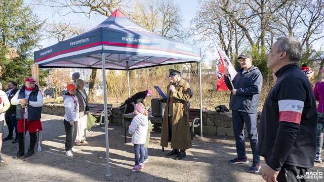 Fot. Kamila Kozioł [Radio Szczecin] Przebiegli symboliczny dystans, aby oddać hołd Wyklętym [WIDEO, ZDJĘCIA]