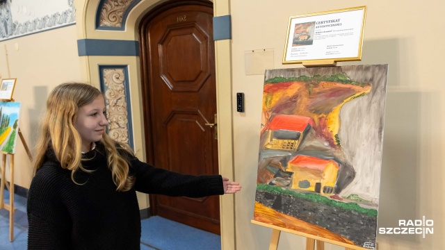 Fot. Robert Stachnik [Radio Szczecin] Pierwsza prawdziwa wystawa zdolnych uczniów szczecińskiej podstawówki [ZDJĘCIA]