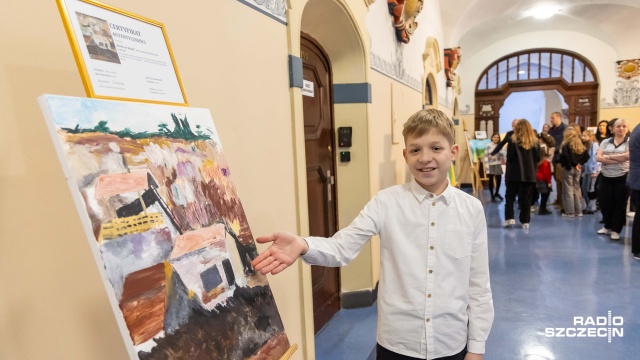 Fot. Robert Stachnik [Radio Szczecin] Pierwsza prawdziwa wystawa zdolnych uczniów szczecińskiej podstawówki [ZDJĘCIA]