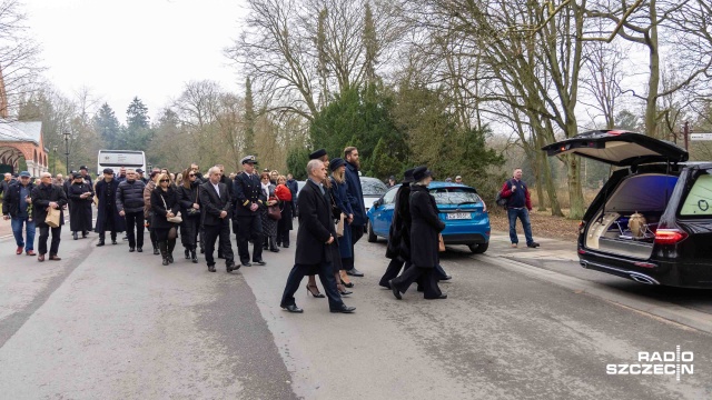 Fot. Robert Stachnik [Radio Szczecin] Pożegnanie legendy. "Marian Kielec był najwspanialszym zawodnikiem w historii Pogoni" [ZDJĘCIA]