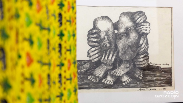 Fot. Robert Stachnik [Radio Szczecin] Wystawa prac rodem z Afryki w Szczecinie [ZDJĘCIA]