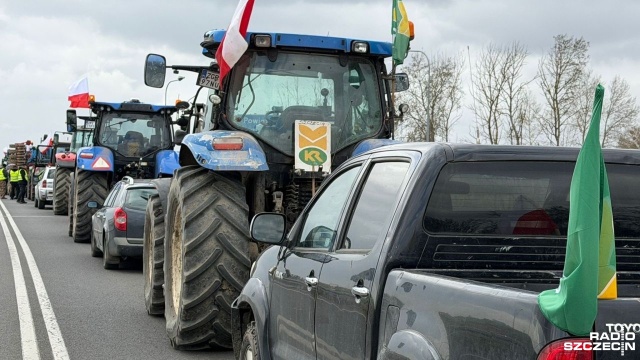 Fot. Tomasz Domański [Radio Szczecin] Rolnicy na S3. "Nie mamy innego wyjścia" [ZDJĘCIA]