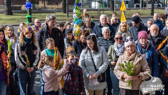 Fot. Robert Stachnik [Radio Szczecin] Procesja palmowa przeszła ulicami Szczecina [WIDEO, ZDJĘCIA]