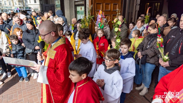 Fot. Robert Stachnik [Radio Szczecin] Procesja palmowa przeszła ulicami Szczecina [WIDEO, ZDJĘCIA]