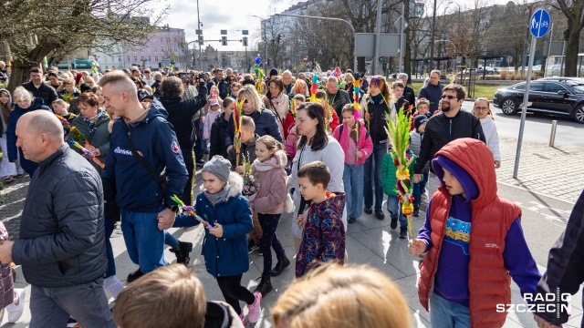 Fot. Robert Stachnik [Radio Szczecin] Procesja palmowa przeszła ulicami Szczecina [WIDEO, ZDJĘCIA]