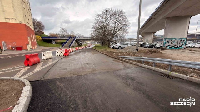 Fot. Robert Stachnik [Radio Szczecin] Zmiany organizacji ruchu na Trasie Zamkowej [WIDEO, ZDJĘCIA]