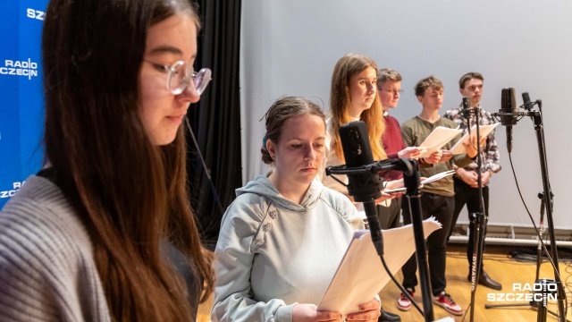 Fot. Robert Stachnik [Radio Szczecin] Misterium Męki Pańskiej nagrane w Radiu Szczecin [ZDJĘCIA]