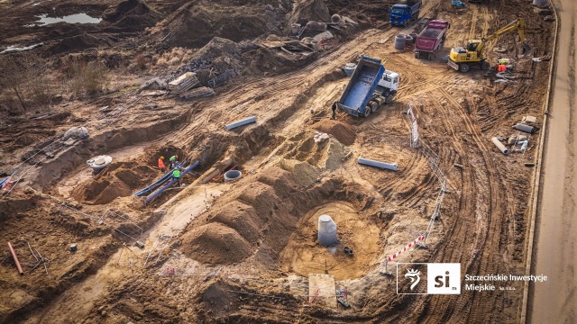 Fot. Szczecińskie Inwestycje Miejskie Trasa Północna nabiera kształtów [ZDJĘCIA]