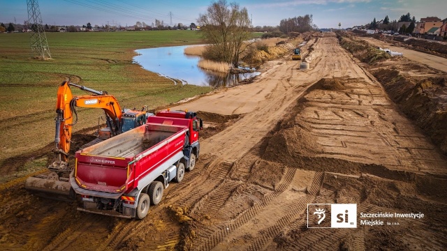 Fot. Szczecińskie Inwestycje Miejskie Trasa Północna nabiera kształtów [ZDJĘCIA]