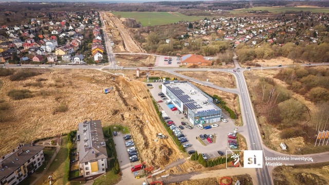 Fot. Szczecińskie Inwestycje Miejskie Trasa Północna nabiera kształtów [ZDJĘCIA]