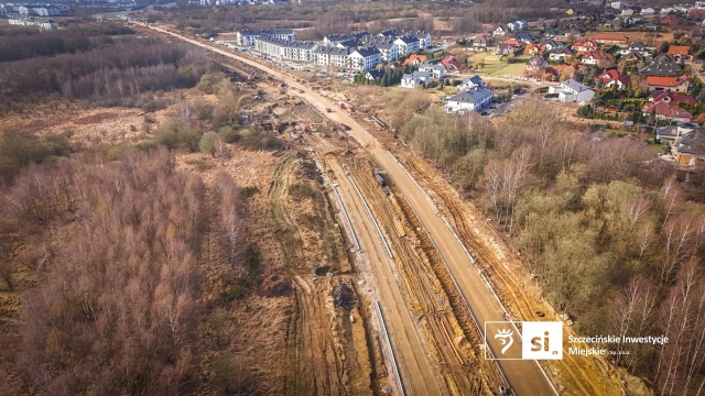 Fot. Szczecińskie Inwestycje Miejskie Trasa Północna nabiera kształtów [ZDJĘCIA]