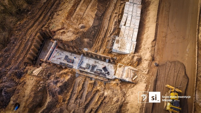 Fot. Szczecińskie Inwestycje Miejskie Trasa Północna nabiera kształtów [ZDJĘCIA]