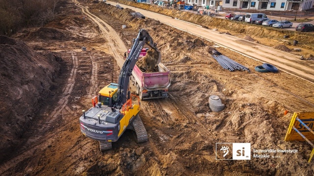 Fot. Szczecińskie Inwestycje Miejskie Trasa Północna nabiera kształtów [ZDJĘCIA]
