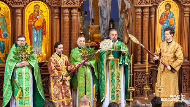 Fot. Robert Stachnik [Radio Szczecin] Niedziela Palmowa w szczecińskiej cerkwi [ZDJĘCIA]