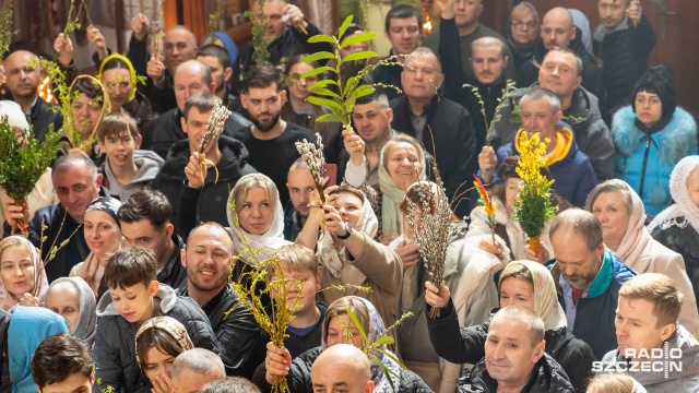 Fot. Robert Stachnik [Radio Szczecin] Niedziela Palmowa w szczecińskiej cerkwi [ZDJĘCIA]