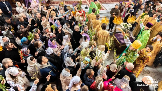 Fot. Robert Stachnik [Radio Szczecin] Niedziela Palmowa w szczecińskiej cerkwi [ZDJĘCIA]