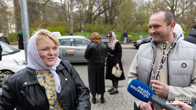 Fot. Robert Stachnik [Radio Szczecin] Niedziela Palmowa w szczecińskiej cerkwi [ZDJĘCIA]
