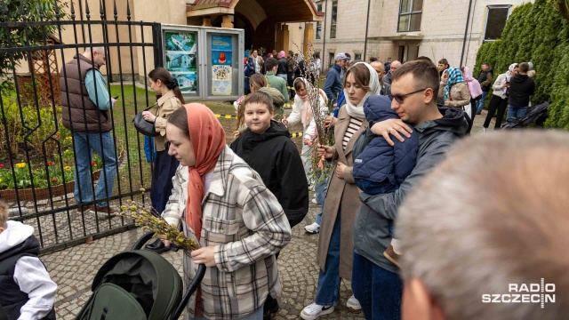 Fot. Robert Stachnik [Radio Szczecin] Niedziela Palmowa w szczecińskiej cerkwi [ZDJĘCIA]