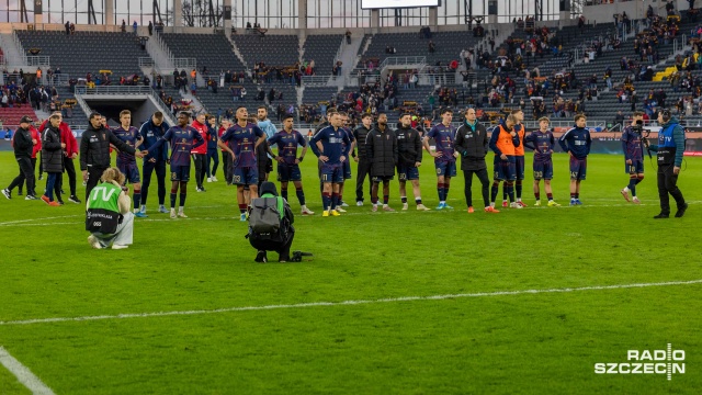 Fot. Robert Stachnik [Radio Szczecin] Lany Poniedziałek piłkarzy Pogoni w ekstraklasie [ZDJĘCIA]