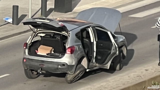 Fot. Małgorzata Gwiazda-Elmerych [Radio Szczecin] Utrudnienia na Pogodnie. Tramwaj zderzył się z samochodem [ZDJĘCIA]