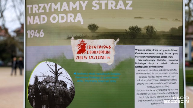 Fot. Robert Stachnik [Radio Szczecin] Otwarcie wystawy w 80. rocznicę Zlotu "Trzymamy Straż nad Odrą" [ZDJĘCIA]