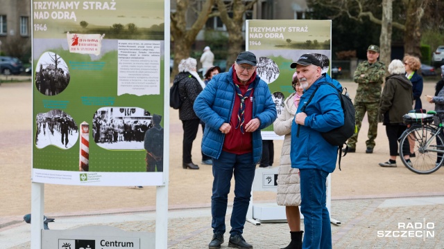 Fot. Robert Stachnik [Radio Szczecin] Otwarcie wystawy w 80. rocznicę Zlotu "Trzymamy Straż nad Odrą" [ZDJĘCIA]