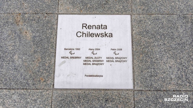 Fot. Robert Stachnik [Radio Szczecin] Aleja Gwiazd Szczecińskiego Sportu praktycznie gotowa [WIDEO, ZDJĘCIA]