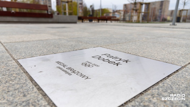 Fot. Robert Stachnik [Radio Szczecin] Aleja Gwiazd Szczecińskiego Sportu praktycznie gotowa [WIDEO, ZDJĘCIA]