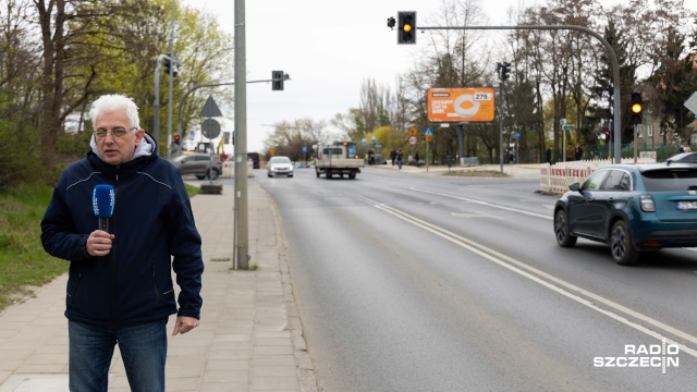 Fot. Robert Stachnik [Radio Szczecin] Zmiany na skrzyżowaniu Bogumińskiej z Hożą [ZDJĘCIA]