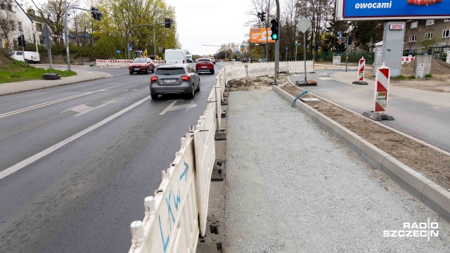 Fot. Robert Stachnik [Radio Szczecin] Zmiany na skrzyżowaniu Bogumińskiej z Hożą [ZDJĘCIA]