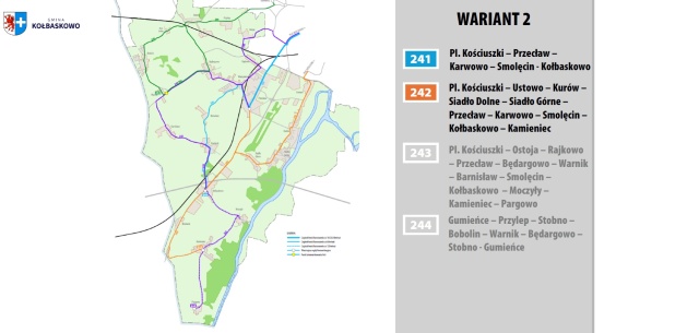 źródło: kolbaskowo.pl Koncepcja zmian w komunikacji miejskiej na obszarze Gminy Kołbaskowo