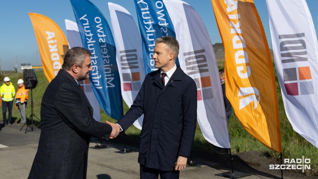 Fot. Robert Stachnik [Radio Szczecin] Rusza budowa drugiego odcinka Zachodniej Obwodnicy Szczecina [WIDEO, ZDJĘCIA]