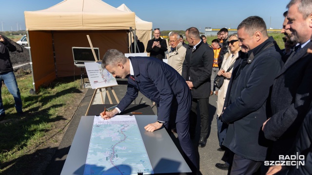 Fot. Robert Stachnik [Radio Szczecin] Rusza budowa drugiego odcinka Zachodniej Obwodnicy Szczecina [WIDEO, ZDJĘCIA]