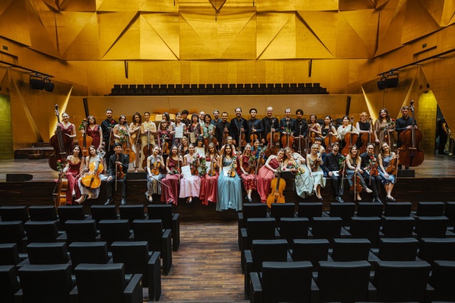 Artyści Koncertu Finałowego 8. Festiwalu Szczecin Classic 2026. Fot. Hubert Grygielewicz [Materiały prasowe Baltic Neopolis Orchestra] Wirtuozowskie zakończenie 8. Festiwalu Szczecin Classic w Złotej Sali Filharmonii [ZDJĘCIA]
