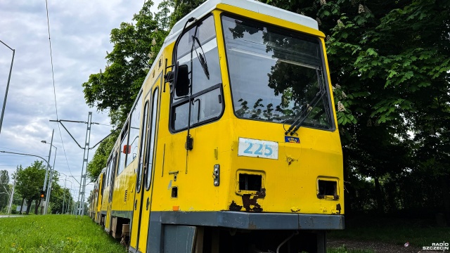 Fot. Wojciech Ochrymiuk [Radio Szczecin] Ktoś chciałby tramwaj? Jest okazja zakupu [ZDJĘCIA]