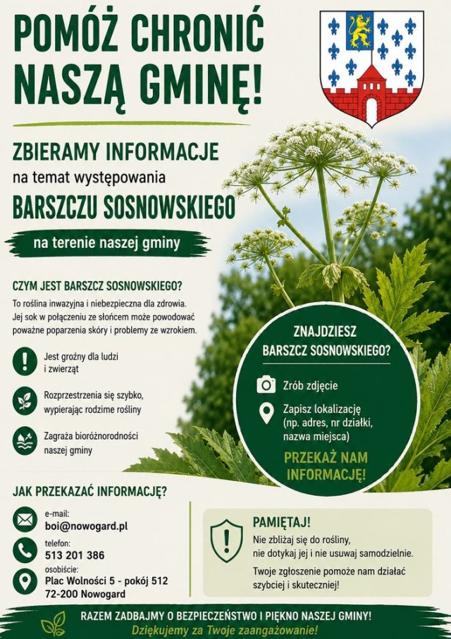 Mat. nowogard.pl Władze apelują do mieszkańców. "Nie wolno dotykać"