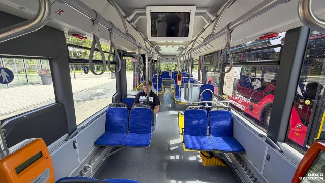 Fot. Maciej Papke [Radio Szczecin] Mieszkańcy Stargardu zachwyceni nowymi elektrycznymi autobusami [WIDEO, ZDJĘCIA]