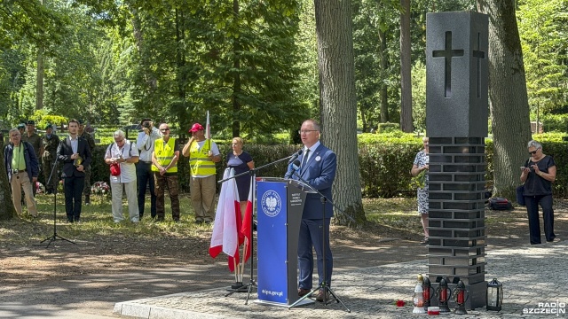 Fot. Maciej Papke [Radio Szczecin] Szczecin pamiętał o ofiarach ukraińskich nacjonalistów [WIDEO, ZDJĘCIA]