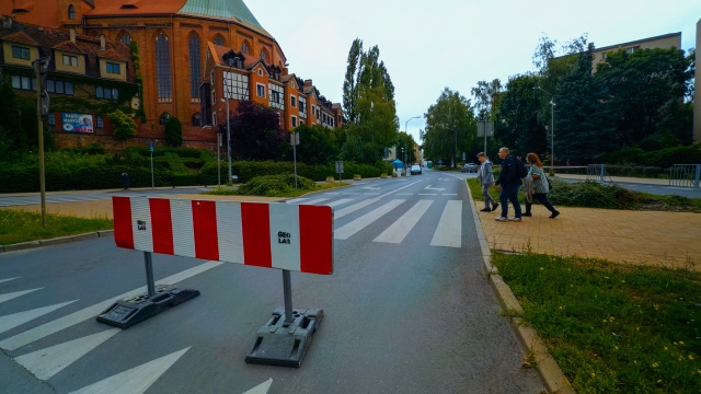 Fot. Wojciech Ochrymiuk [Radio Szczecin] Zmiana organizacji ruchu w centrum Szczecina [ZDJĘCIA]