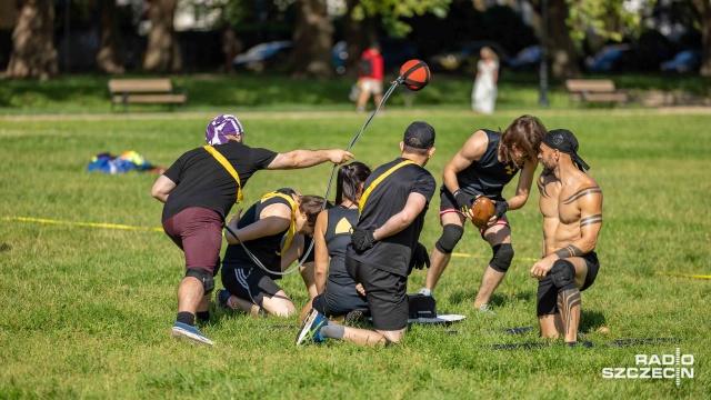 Fot. Robert Stachnik [Radio Szczecin] Rugby, szermierka i... zbijak, czyli warsztaty z gry w juggera [WIDEO, ZDJĘCIA]