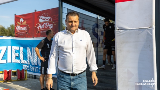 Przemysław Cecherz. Fot. Robert Stachnik [Radio Szczecin] "Efekt nowej miotły" nie zadziałał. Świt bez punktu [ZDJĘCIA]