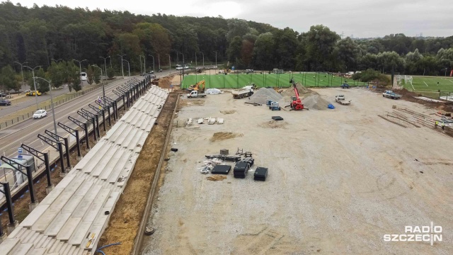 Fot. Robert Stachnik [Radio Szczecin] Piłkarze Arkonii Szczecin poczekają na nowy stadion do października [WIDEO, ZDJĘCIA]