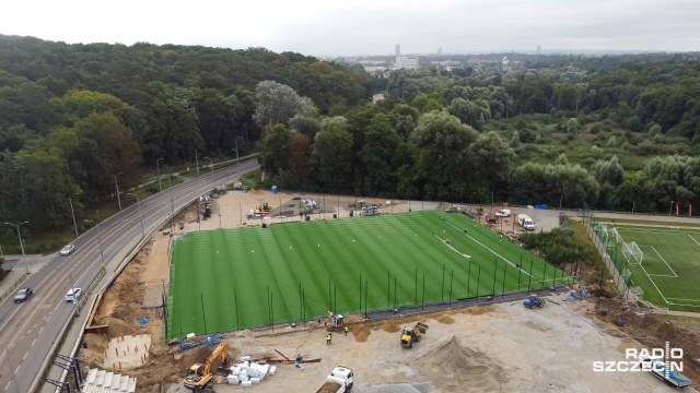 Fot. Robert Stachnik [Radio Szczecin] Piłkarze Arkonii Szczecin poczekają na nowy stadion do października [WIDEO, ZDJĘCIA]