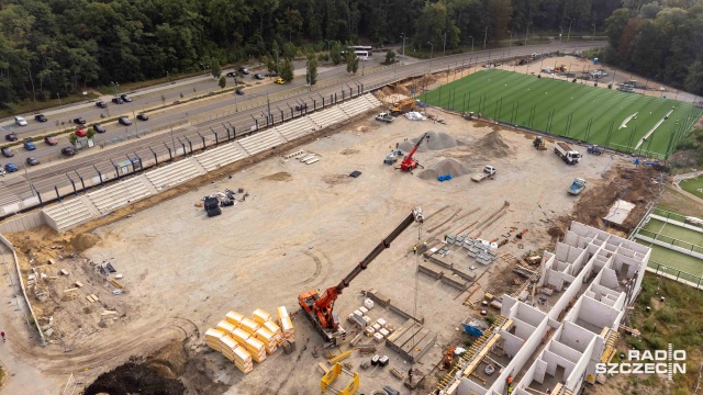 Fot. Robert Stachnik [Radio Szczecin] Piłkarze Arkonii Szczecin poczekają na nowy stadion do października [WIDEO, ZDJĘCIA]