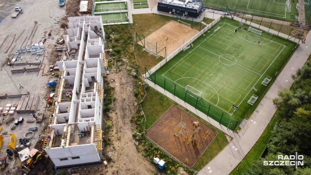 Fot. Robert Stachnik [Radio Szczecin] Piłkarze Arkonii Szczecin poczekają na nowy stadion do października [WIDEO, ZDJĘCIA]