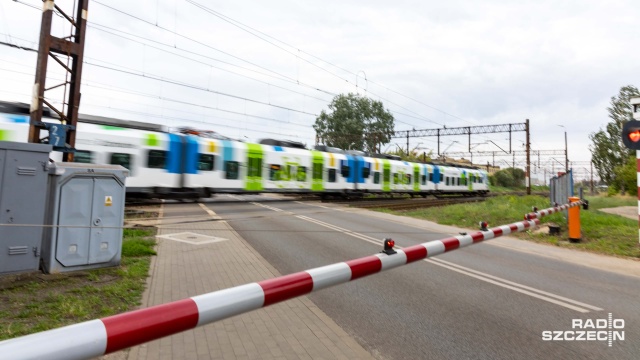 Fot. Robert Stachnik [Radio Szczecin] Kolejarze apelują do kierowców i przypominają o zasadach ratujących życie na torach [WIDEO, ZDJĘCIA]