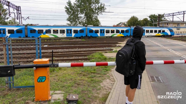 Fot. Robert Stachnik [Radio Szczecin] Kolejarze apelują do kierowców i przypominają o zasadach ratujących życie na torach [WIDEO, ZDJĘCIA]