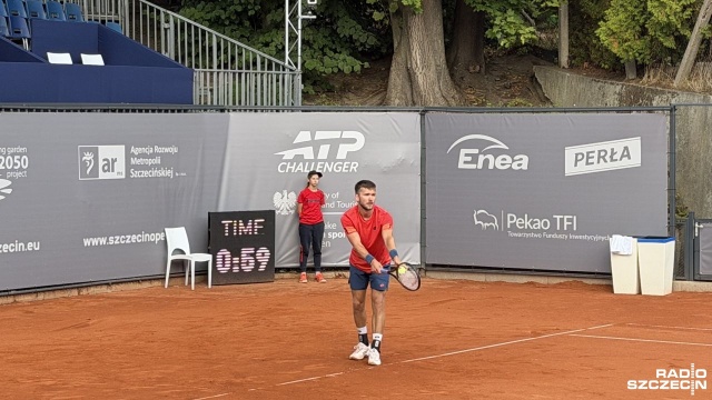 Czech Martin Krumich. Fot. Sebastian Roszkowski [Radio Szczecin] Szczecinianin odpadł w 1. rundzie Invest in Szczecin Open [ZDJĘCIA]