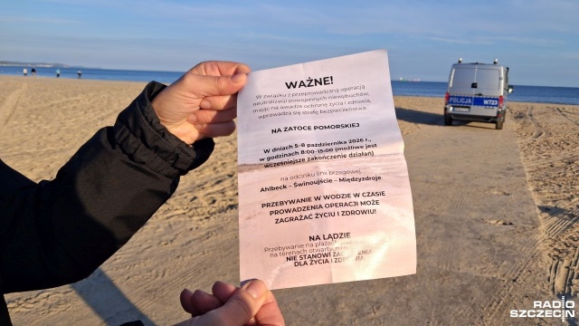 Fot. Joanna Maraszek [Radio Szczecin] Nie było słupa wody, neutralizacja niewybuchów zakończona [ZDJĘCIA]